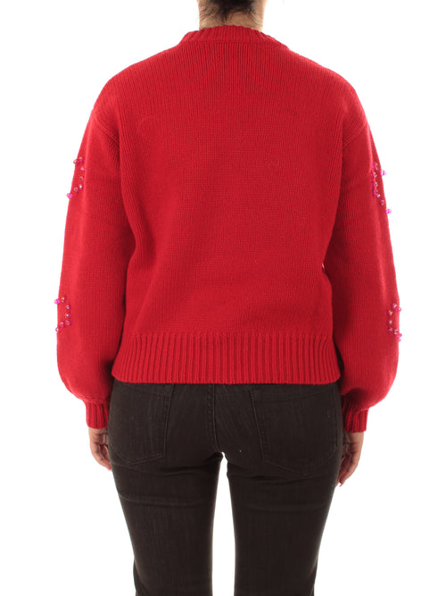 Mc2 Saint Barth DANYA maglia da donna HEART LACE 41 STRASS