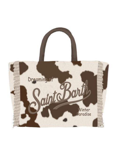 Mc2 Saint Barth Vanity mini Felt borsa da donna con tracolla COW 10 EMB