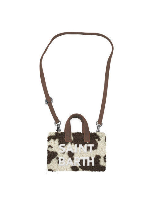 Mc2 Saint Barth Phone Bag Teddy micro borsa porta cellulare da donna COW SKIN 1018 EMB