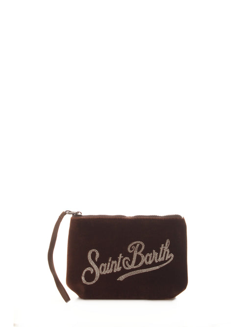 Mc2 Saint Barth ALINE VELVET pochette da donna 19 STRASS
