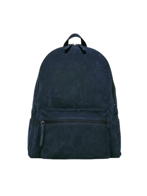 Orciani zaino Nabucco in pelle Nabuk da uomo navy