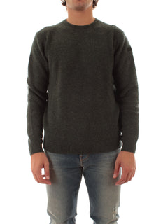 RRD-Roberto Ricci Designs Bouclè Round Knit da uomo forest green