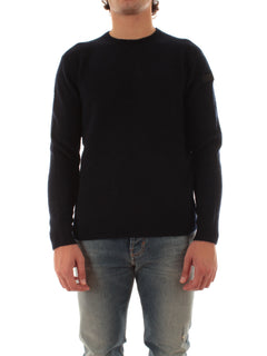 RRD-Roberto Ricci Designs Bouclè Round Knit da uomo blue black