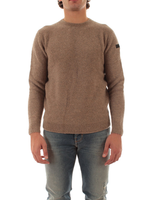 RRD-Roberto Ricci Designs Bouclè Round Knit da uomo tabacco