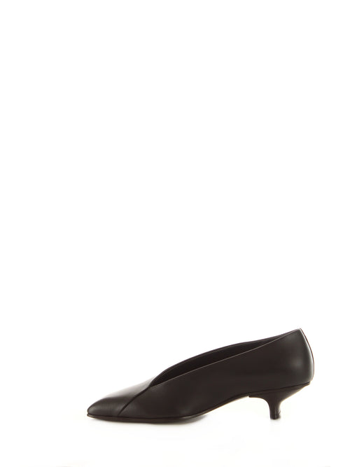 Vicini Decolleté in pelle nero da donna