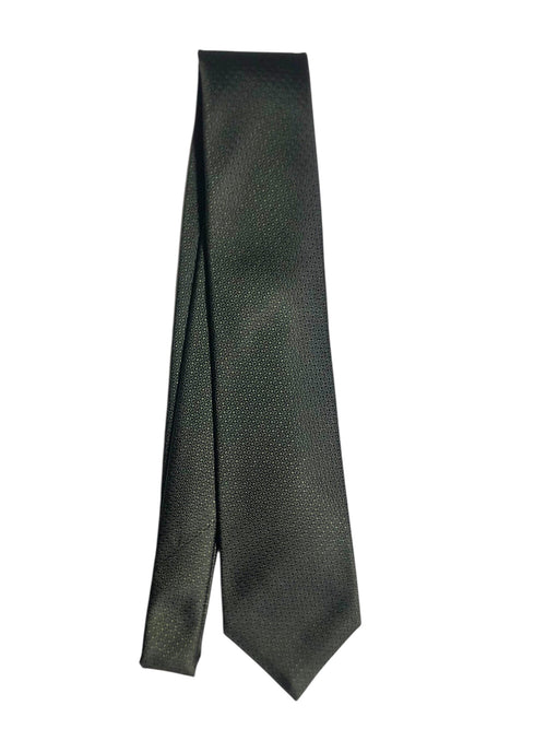 Kiton cravatta 7 pieghe in seta a tinta unita verdone da uomo