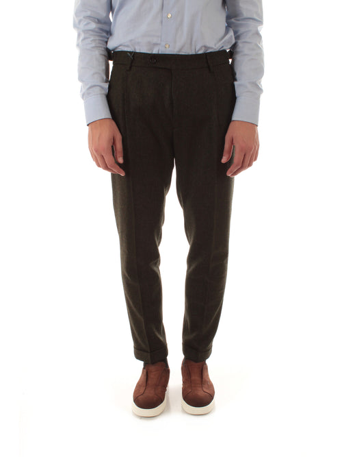 Berwich Retro Merino Wool Herringbone da uomo green