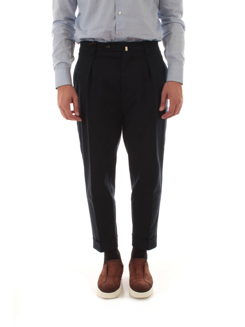 Berwich CHIAIA pantalone da uomo navy