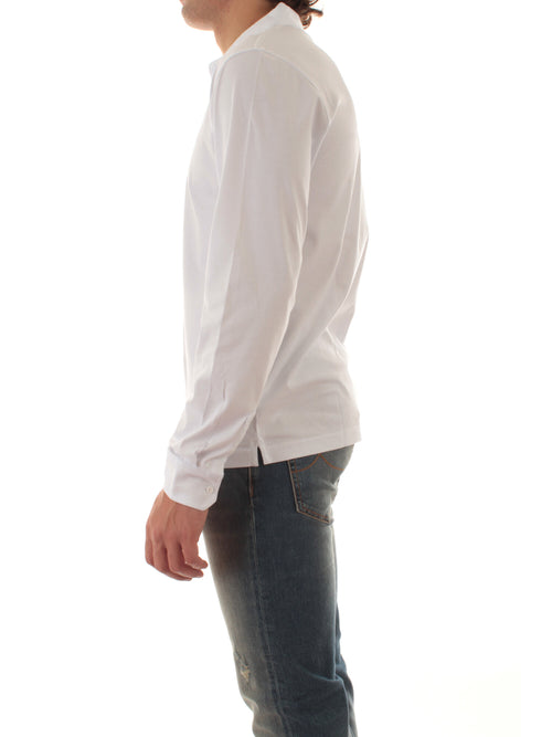 Sun 68 polo in jersey di cotone da uomo bianco