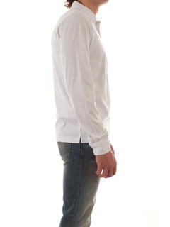 Sun 68 polo in jersey di cotone da uomo bianco