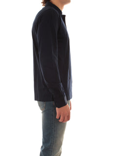 Sun 68 polo in jersey di cotone da uomo navy blue