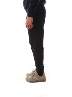 Sun 68 pantaloni con logo fluo da uomo navy blue