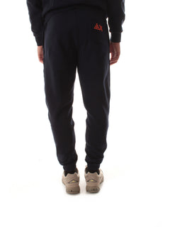 Sun 68 pantaloni con logo fluo da uomo navy blue