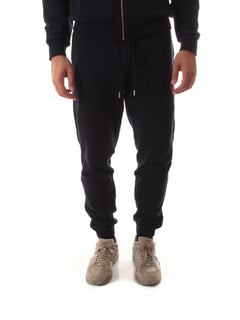 Sun 68 pantaloni con logo fluo da uomo navy blue