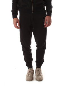 Sun 68 pantaloni con logo fluo da uomo nero