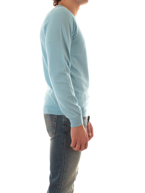 Sun 68 maglia girocollo in misto lana da uomo bice