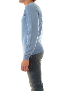 Sun 68 maglia girocollo in misto lana da uomo avio