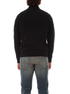 Sun 68 cardigan in lana e cashmere da uomo navy blue