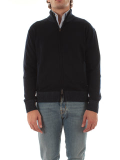 Paul & Shark cardigan in maglia di lana da uomo blu