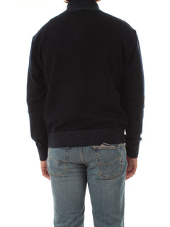 Paul & Shark cardigan in maglia di lana da uomo blu