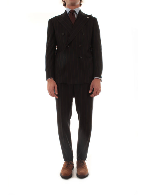 Luigi Bianchi Mantova abito doppiopetto da uomo blu