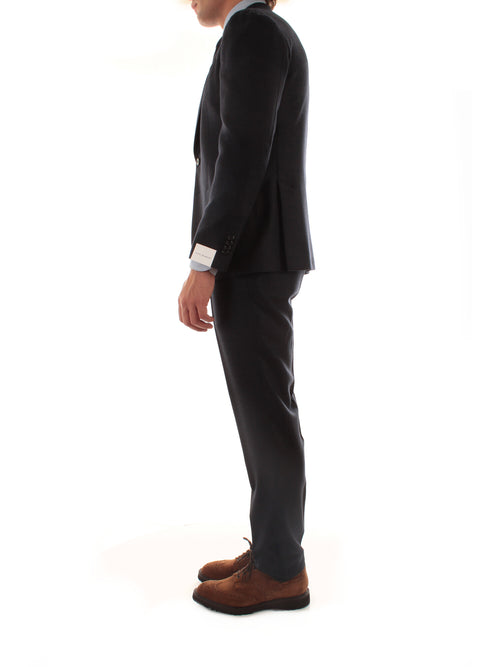 Luigi Bianchi Mantova abito monopetto da uomo blu