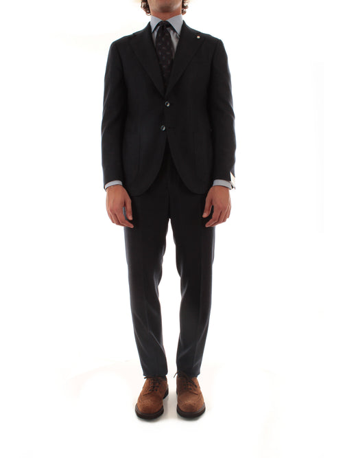 Luigi Bianchi Mantova abito monopetto da uomo blu