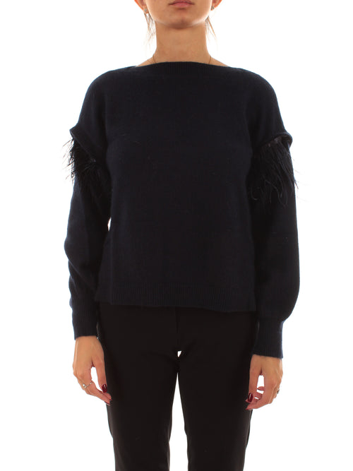 Twinset maglia da donna classic blue