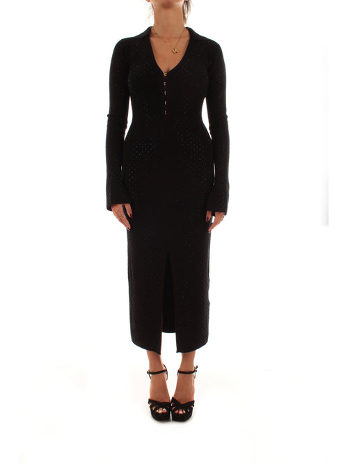 Patrizia Pepe abito con strass da donna nero
