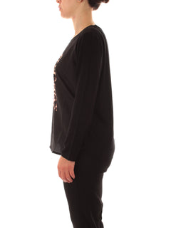 Luisa Viola T-shirt nero da donna