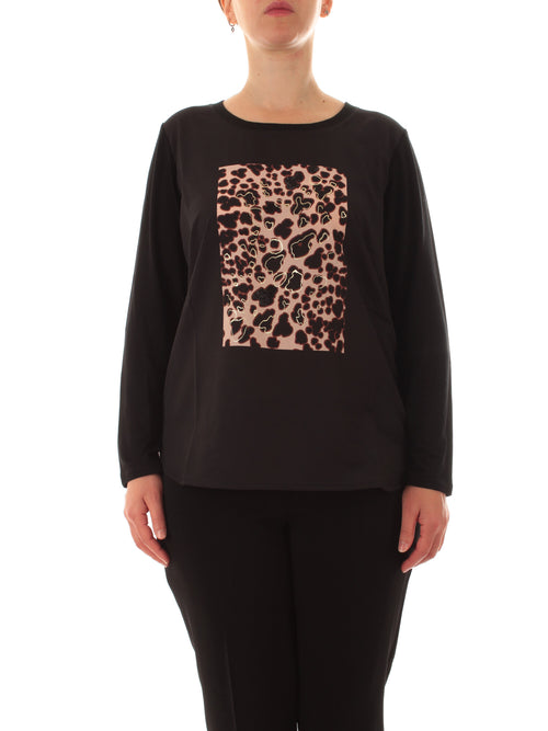 Luisa Viola T-shirt nero da donna