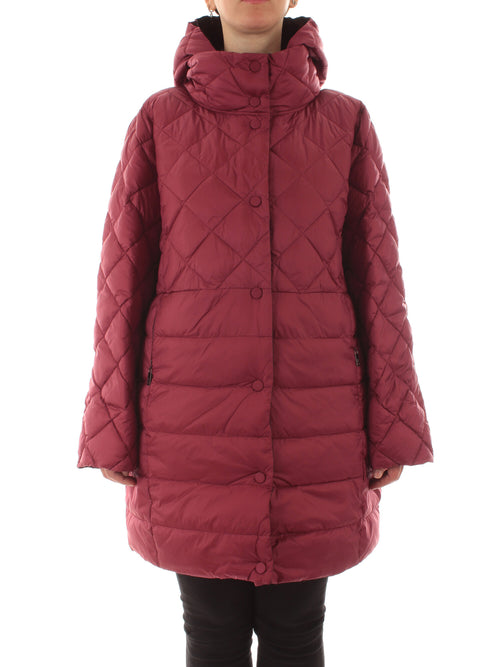 Luisa Viola piumino trapuntato da donna bordeaux