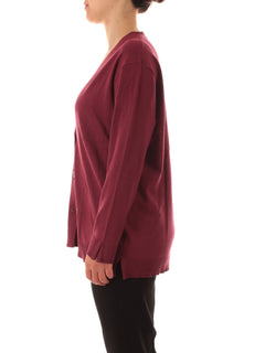Luisa Viola cardigan da donna bordeaux