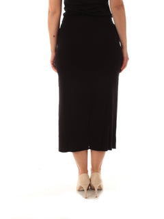 Luisa Viola gonna in maglia da donna nero