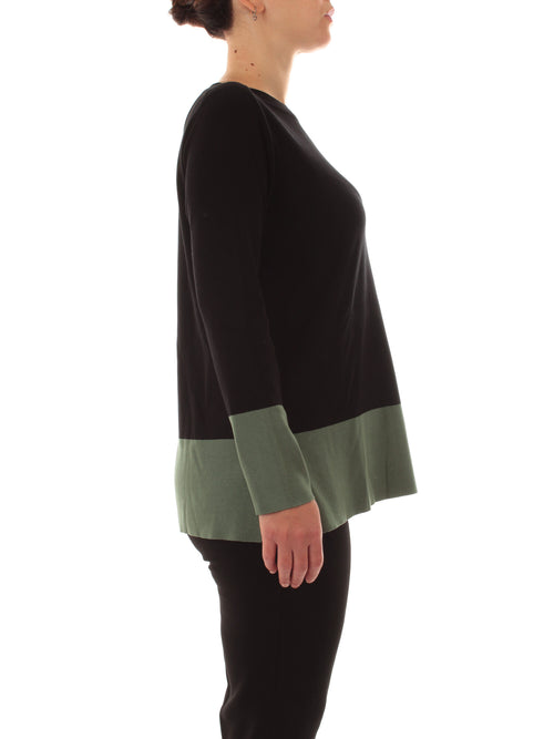 Luisa Viola maglia color block da donna nero