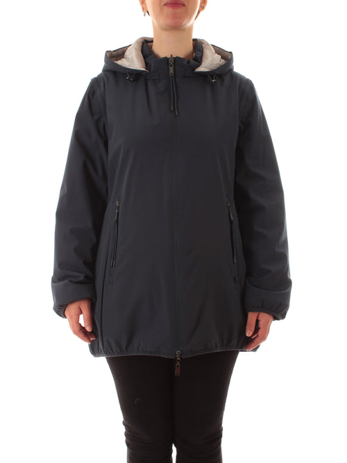 Luisa Viola piumino 4 in 1 da donna blu/grigio