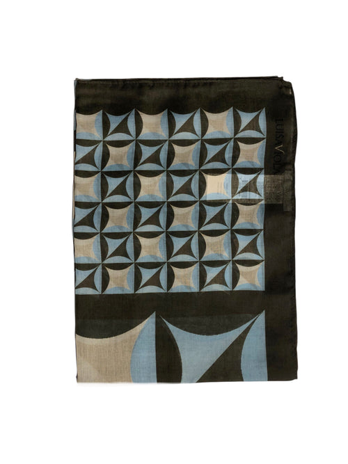 Luisa Viola stola in tessuto effetto garza da donna verdone