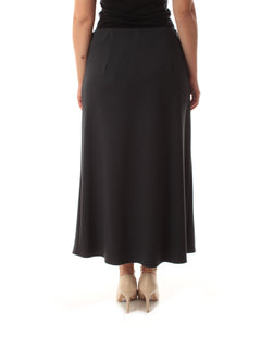 Luisa Viola gonna lunga in scuba stretch da donna blu