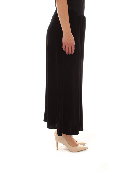 Luisa Viola gonna in velluto nero da donna