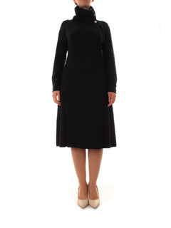 Elena Mirò abito in tricot con bottoni da donna blu