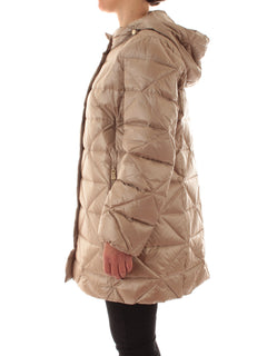 Elena Mirò piumino trapuntato con cappuccio da donna beige