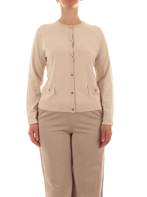 Elena Mirò cardigan con bottoni da donna beige