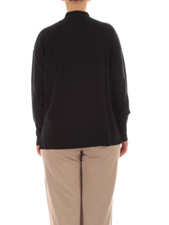 Elena Mirò maglia con colletto e bottoni da donna blu