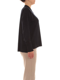 Elena Mirò maglia con colletto e bottoni da donna blu