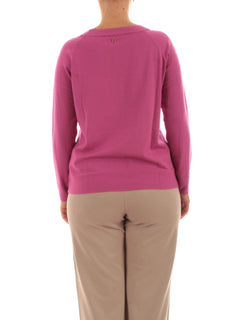 Elena Mirò maglia con scollo a barchetta da donna fucsia