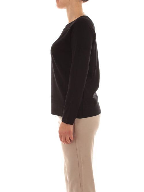 Elena Mirò maglia con scollo a barchetta da donna nero