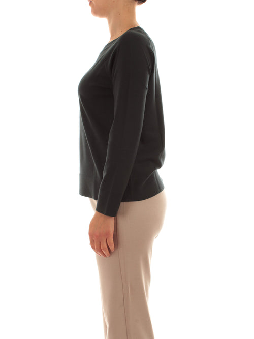 Elena Mirò maglia con scollo a barchetta da donna verdone