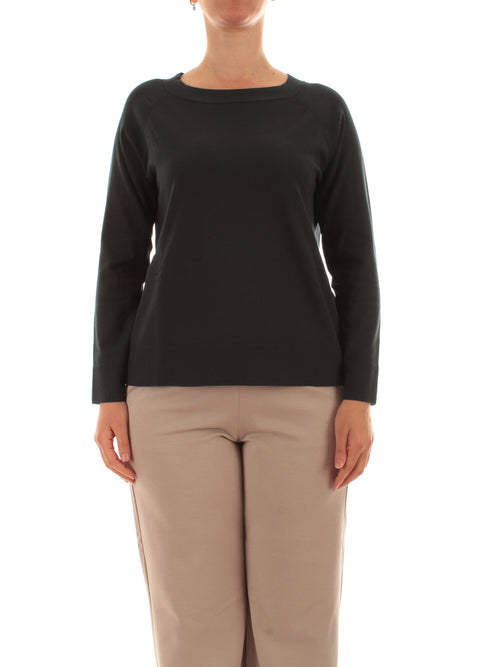 Elena Mirò maglia con scollo a barchetta da donna verdone