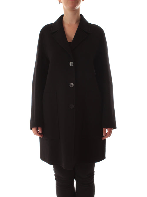 Elena Mirò cappotto in panno double da donna nero