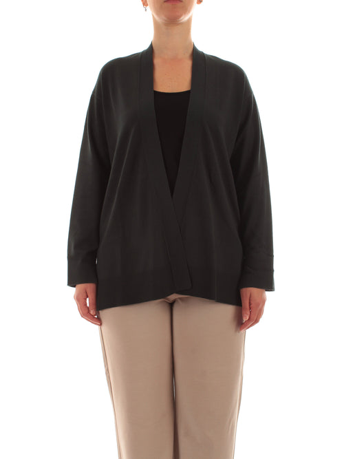 Elena Mirò cardigan lungo aperto da donna verdone